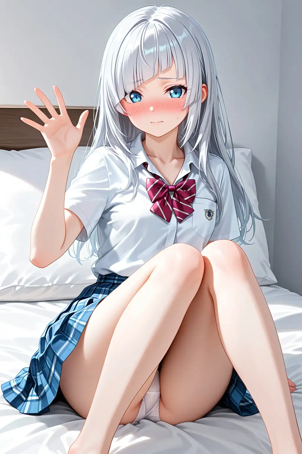 【義妹×背徳】銀髪ロングの妹に自宅で中出ししまくる サンプル画像 2