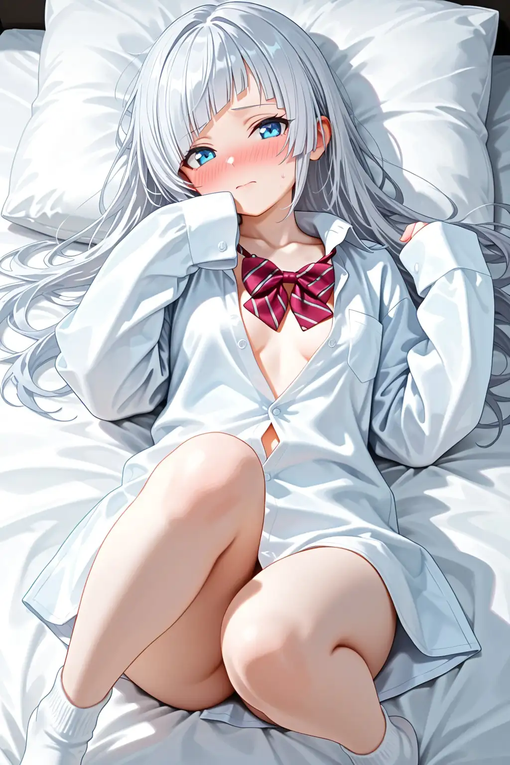【義妹×背徳】銀髪ロングの妹に自宅で中出ししまくる サンプル画像 3