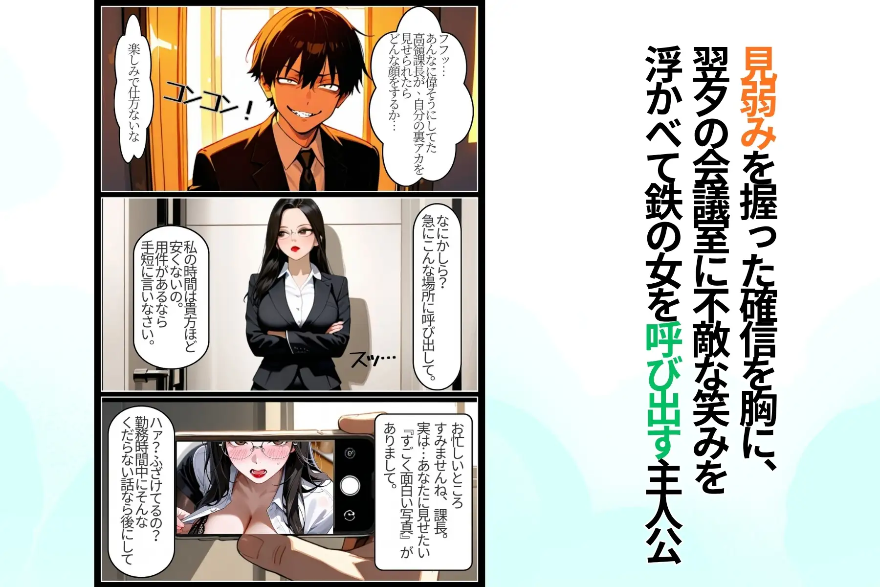 鉄の女課長は、夜だけ僕のメス豚になる。 サンプル画像 6