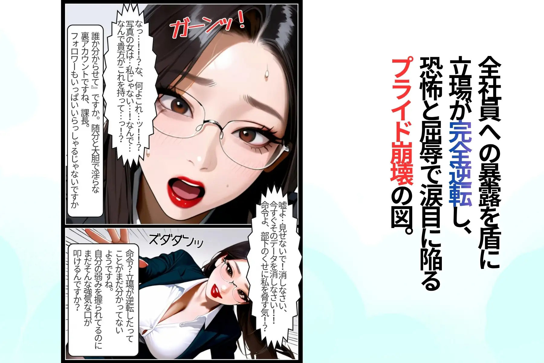 鉄の女課長は、夜だけ僕のメス豚になる。 サンプル画像 8