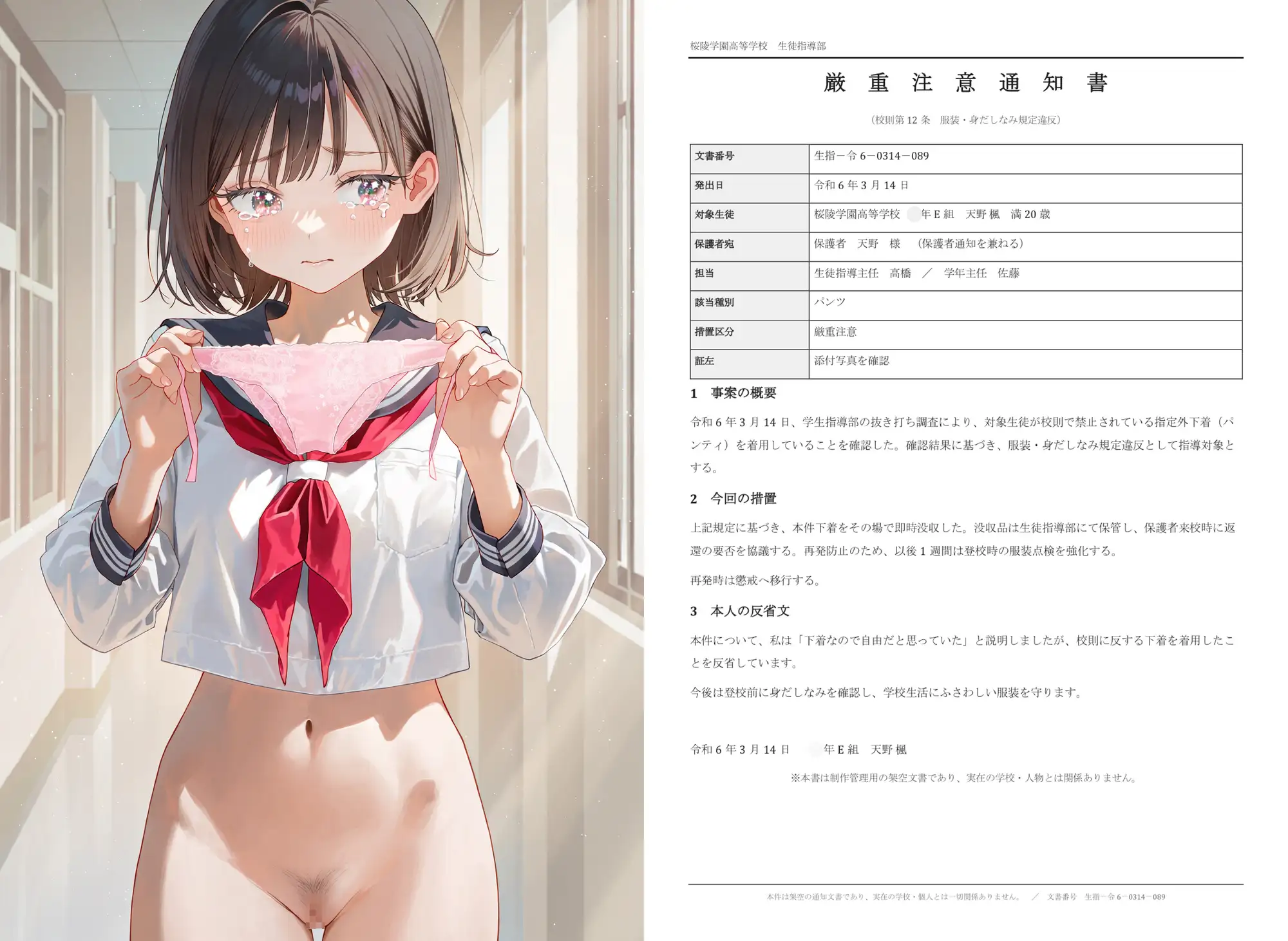 うちの学校、校則違反は全裸にして徹底的に調べるからまじ最悪。 サンプル画像 5