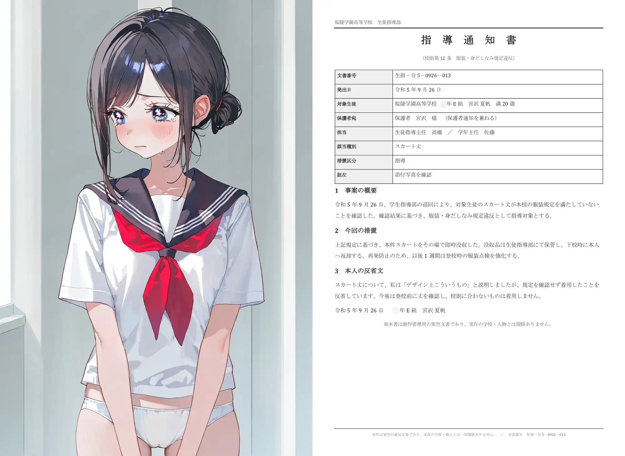 うちの学校、校則違反は全裸にして徹底的に調べるからまじ最悪。 サンプル画像 6