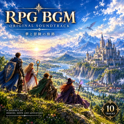 【ゲームBGM素材集】RPG用ファンタジー音楽パック(全10曲 / ループ対応)