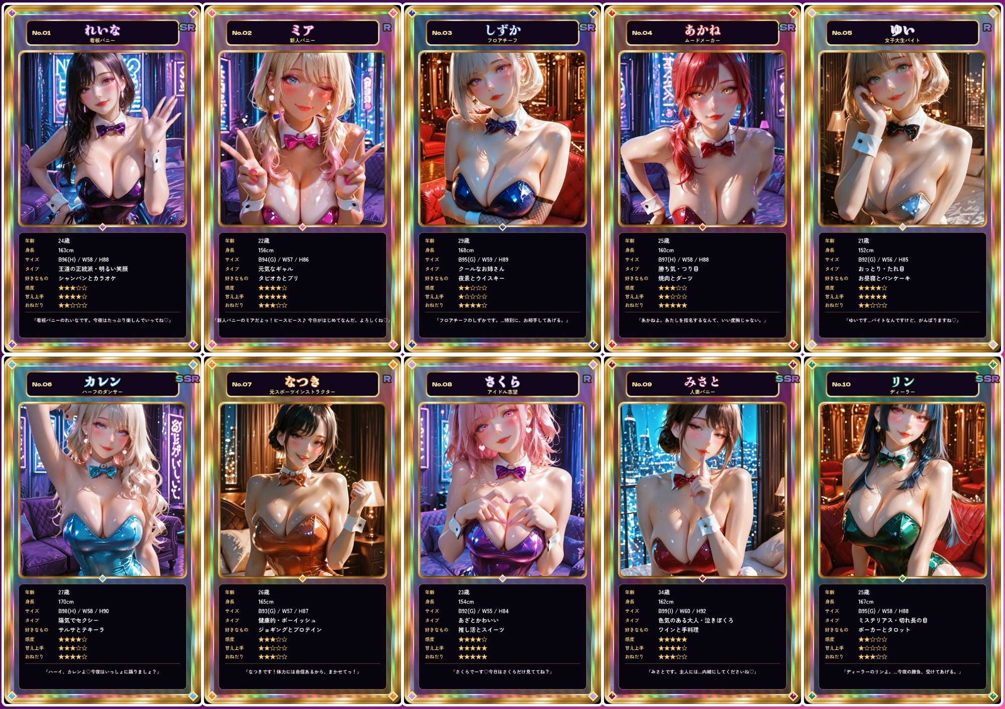 【4K神画質アニメ】巨乳がぶるん揺れ！バニーガール20人と正常位で中出しセックス【29分】 サンプル2