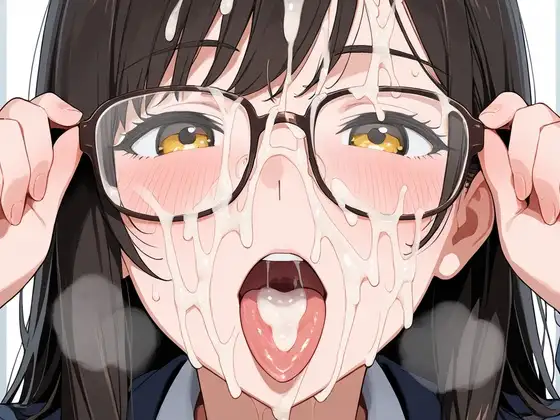 眼鏡娘にぶっかけザーメン ジャケット画像