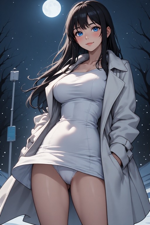 深夜タクシーで拾ったパンチラ美女の正体は、昔一夜を共にした全裸の雪女だった 3