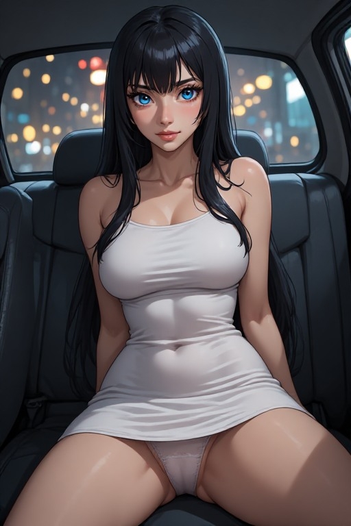 深夜タクシーで拾ったパンチラ美女の正体は、昔一夜を共にした全裸の雪女だった 4
