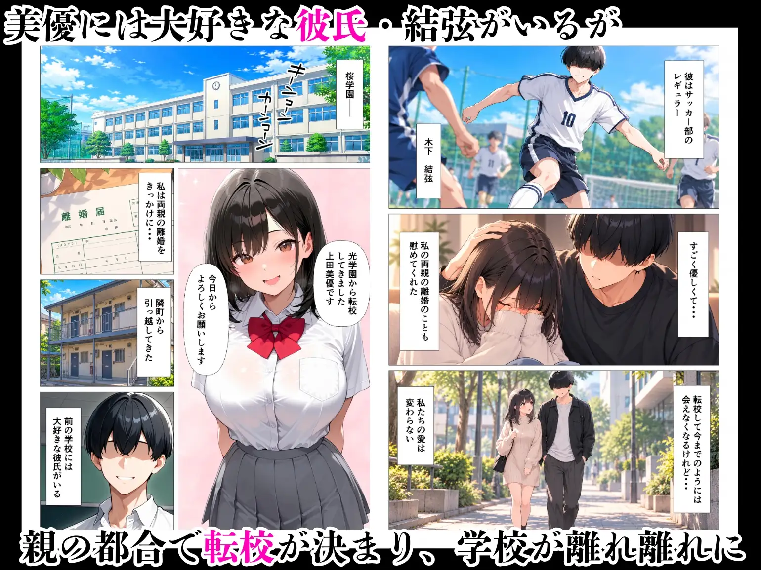 清楚系彼女は寝取られる〜気持ちとは裏腹に体が求めてメス堕ち〜 サンプル画像 2