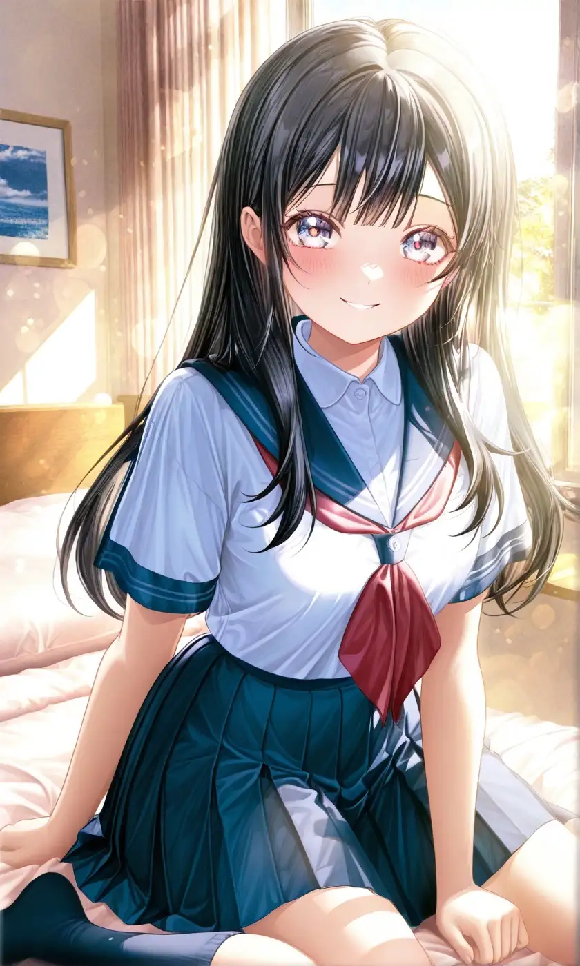 穂花ちゃんイラスト集【制服編】153枚 サンプル画像 5
