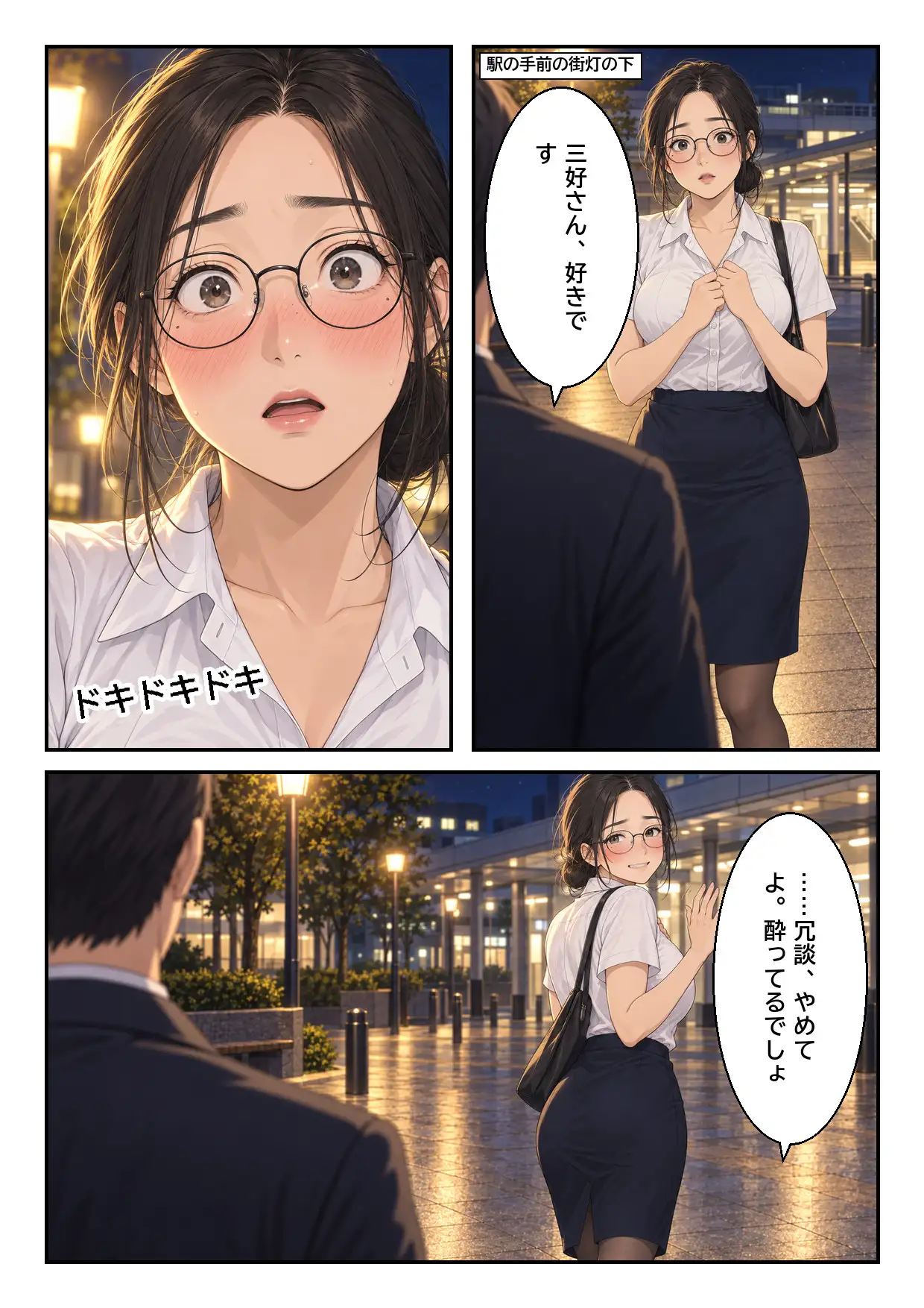 処理してない地味な先輩(34)が、年下の後輩に腋のニオイを嗅がれて全部見られた話 サンプル画像 6
