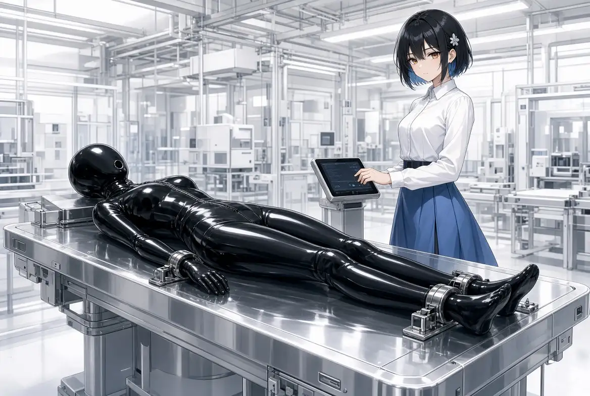 【TSF催眠】ゴムスーツに密閉されて、アンドロイドにイキ狂う〜男の体を封印され、少女型の機体に作り替えられる〜【アンドロイド改造】 サンプル画像 2