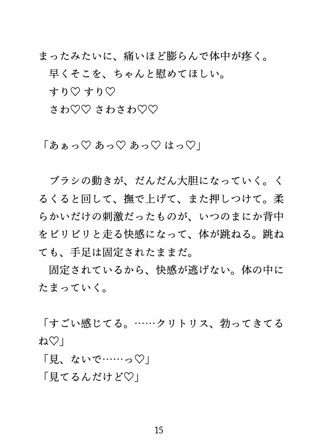 女性向けグッズ専門店のモニターに応募したら、スタッフ二人に台へ固定され何度も何度もイかされ続けた♡ サンプル4