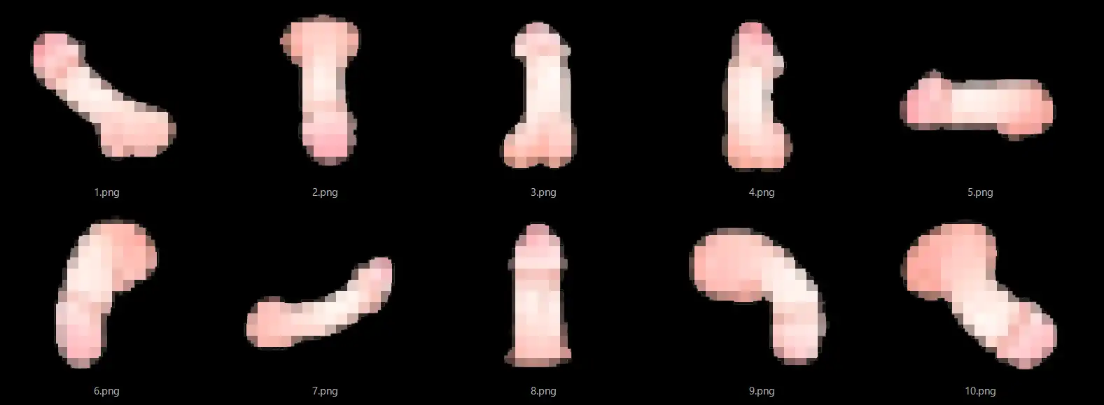 男性器素材2(色白) サンプル画像 3