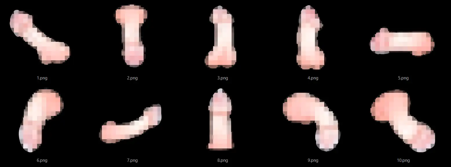 男性器素材2(色白)(精液あり) サンプル画像 3