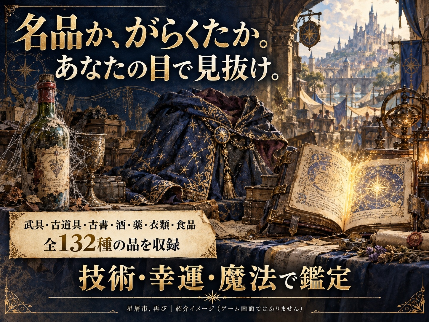 星屑市、再び ～目利きと依頼と競りのファンタジー・バザールRPG～