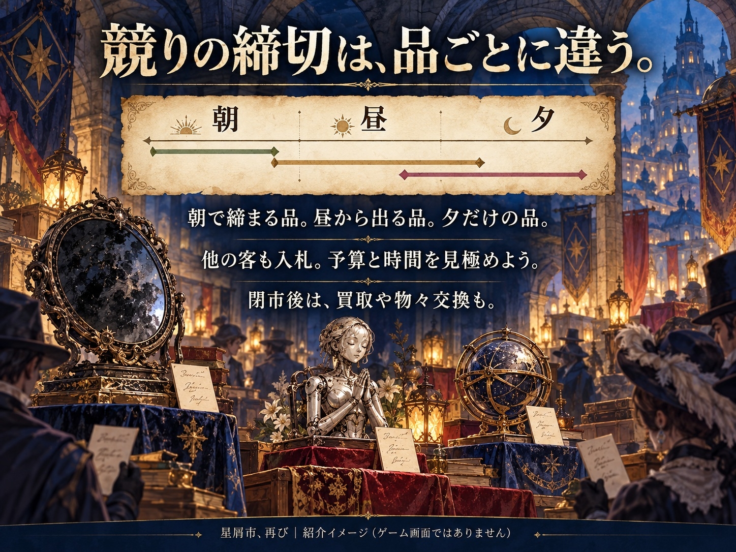 星屑市、再び ～目利きと依頼と競りのファンタジー・バザールRPG～