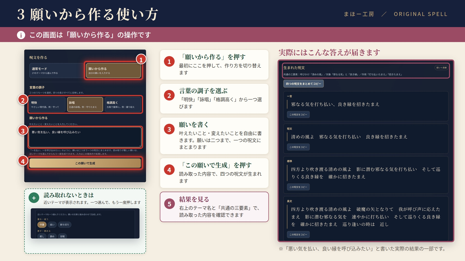 『オリジナルスペルジェネレーター』-テーマと願いから、呪文と詠唱文を紡ぐ-