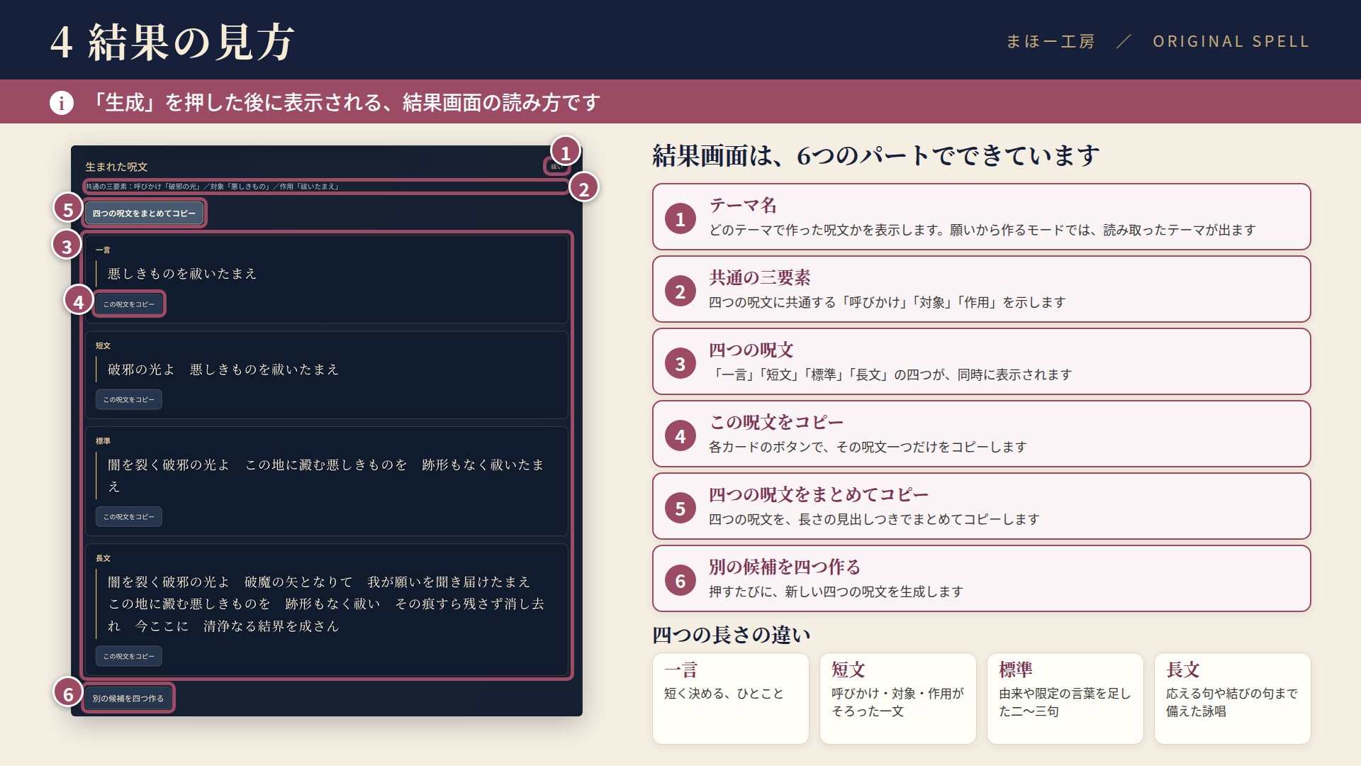 『オリジナルスペルジェネレーター』-テーマと願いから、呪文と詠唱文を紡ぐ-