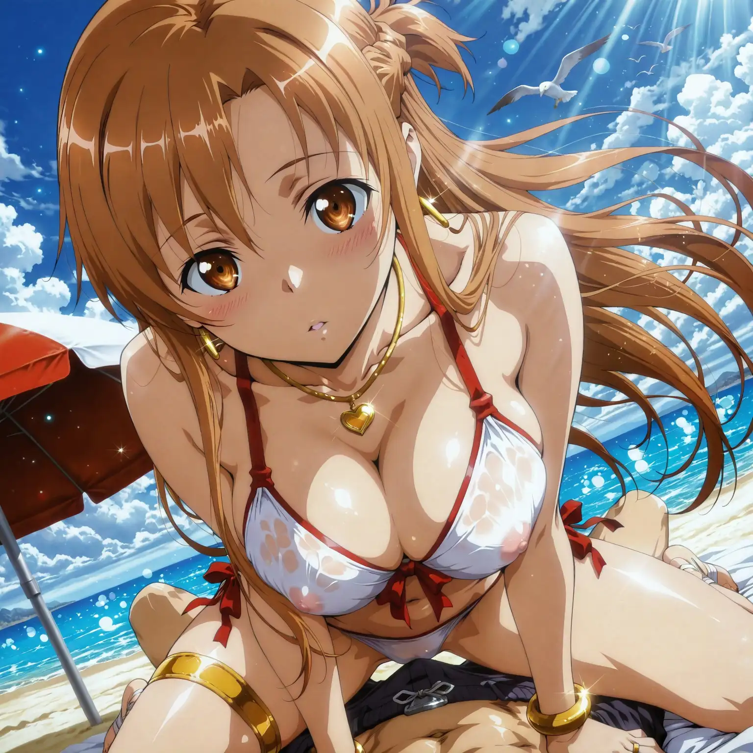 結〇明日奈と海で、ラブラブデート編 サンプル画像 3