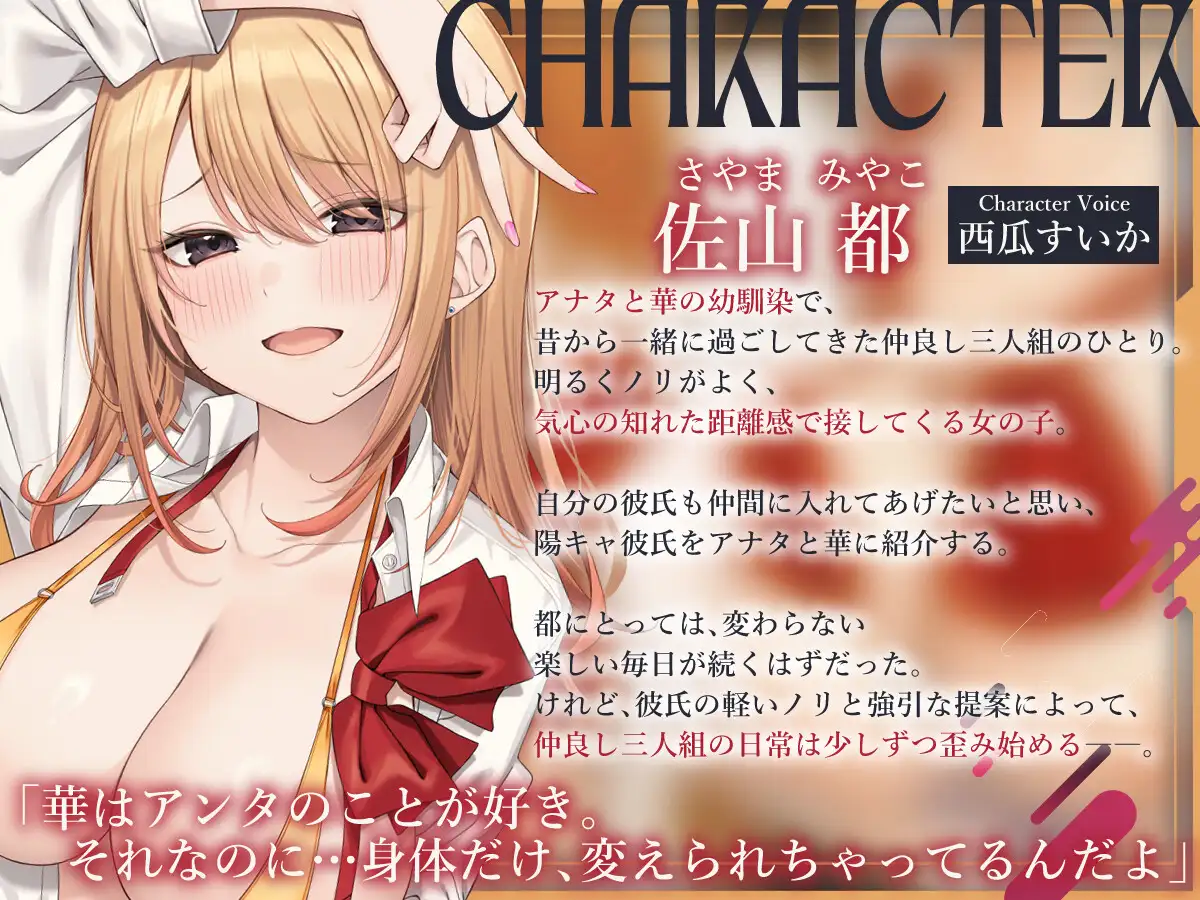 【W視点有り】寝取られスワッピング-壊れたボクらの日常編~ずっと一緒にいると誓った最愛清楚カノジョがクラスメイトのヤリチン陽キャに調教されて寝取られるまで~ サンプル画像1