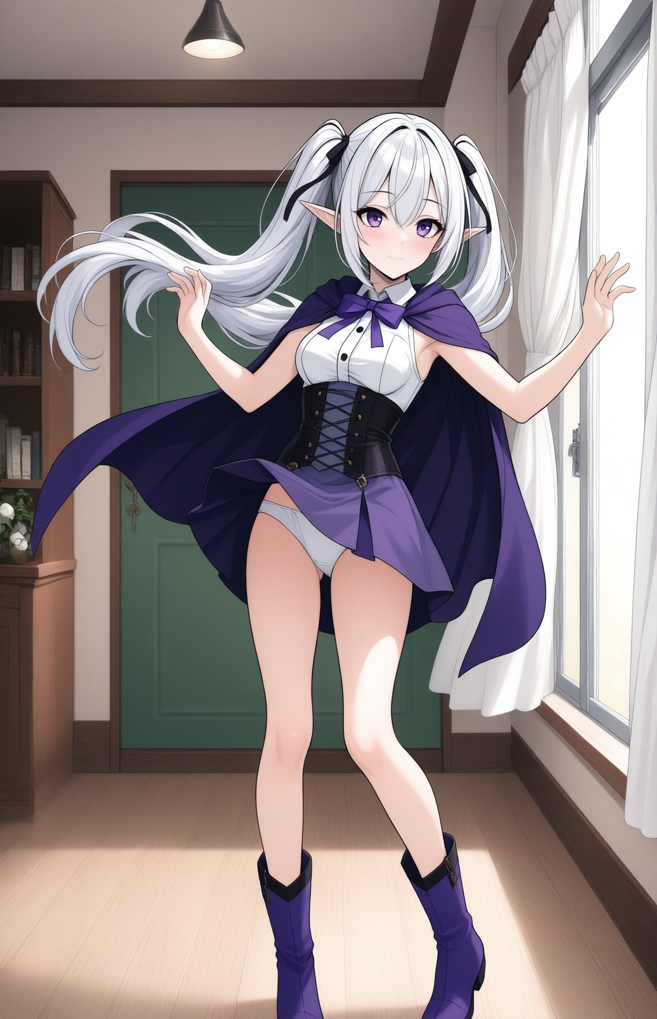 銀髪エルフのゼルモリア 白パンツ105枚 10