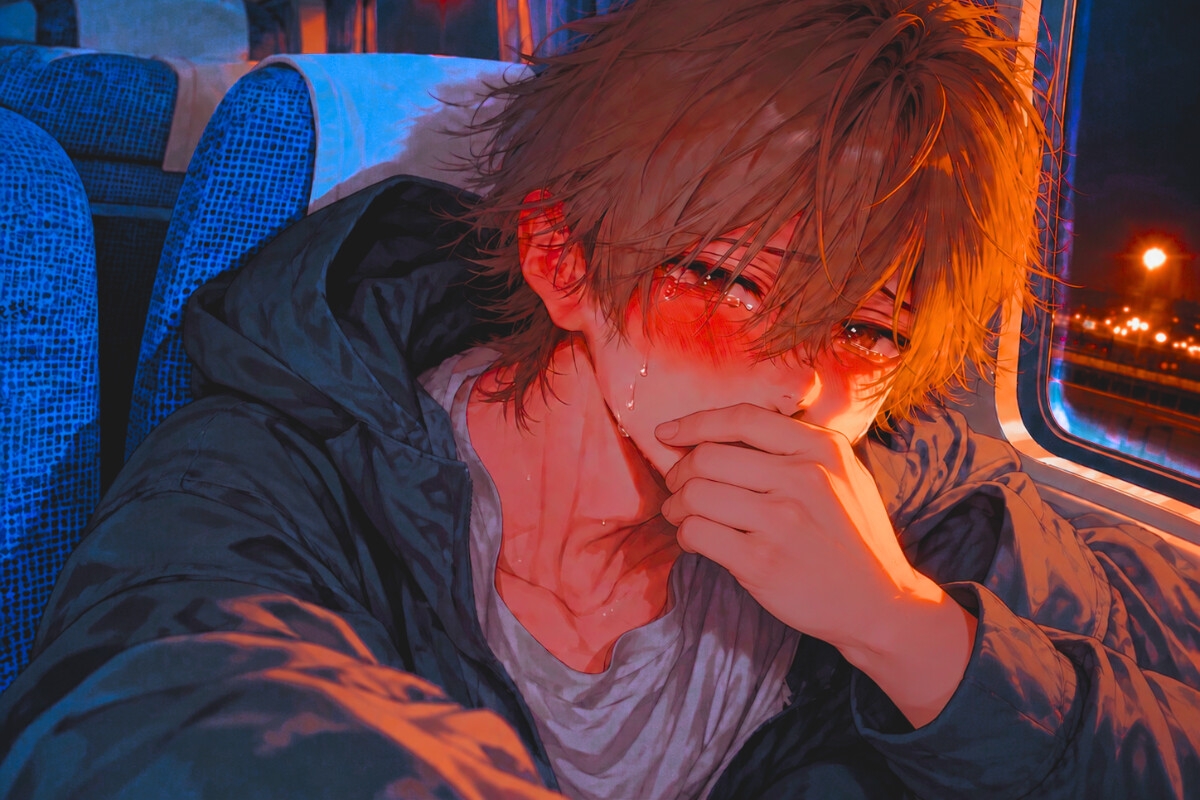 ⚠︎レ○プできると思ってました…【逆転夜行バス✖︎加虐逆レ○プ】『もう二度としません…』⚠︎男性受け⚠︎アナル電動ディルドで処女破壊《⚠︎声出したらバレるよ》 サンプル3