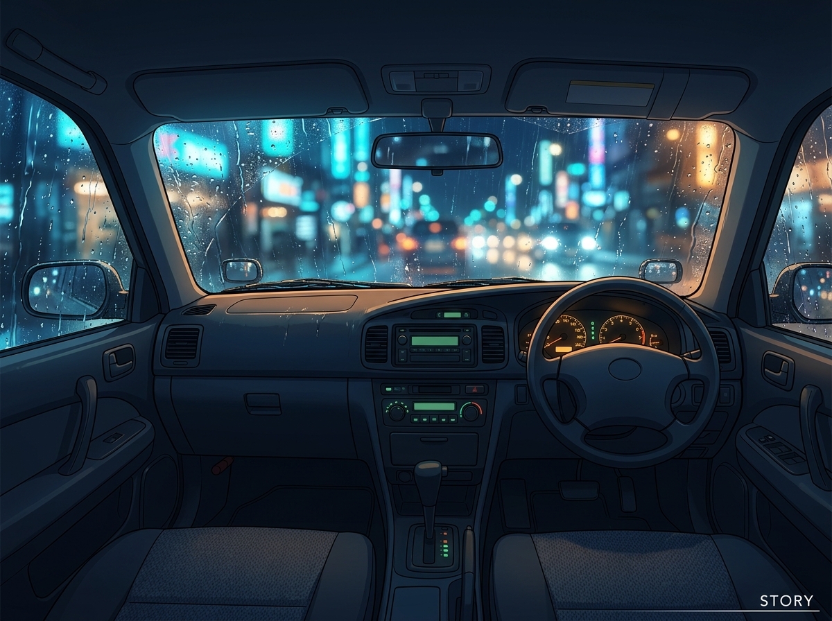 終電逃した深夜、いじわる運転手は乗せた君にだけ甘い♡〜路肩に停めた車内で関西弁の耳舐めされる、密着生中出し〜【関西弁/バイノーラル】-2画像