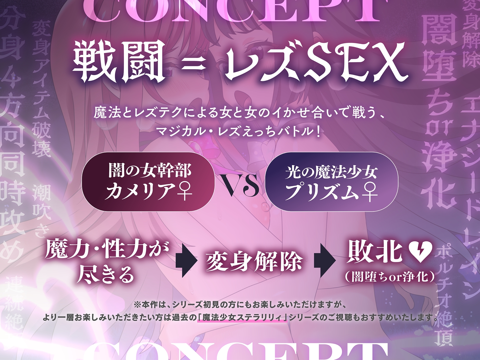 【KU100】魔法少女プリズムvs女幹部カメリア 上級魔法と女の性欲でイかせ合うマジカル・レズえっちバトル！ 画像2