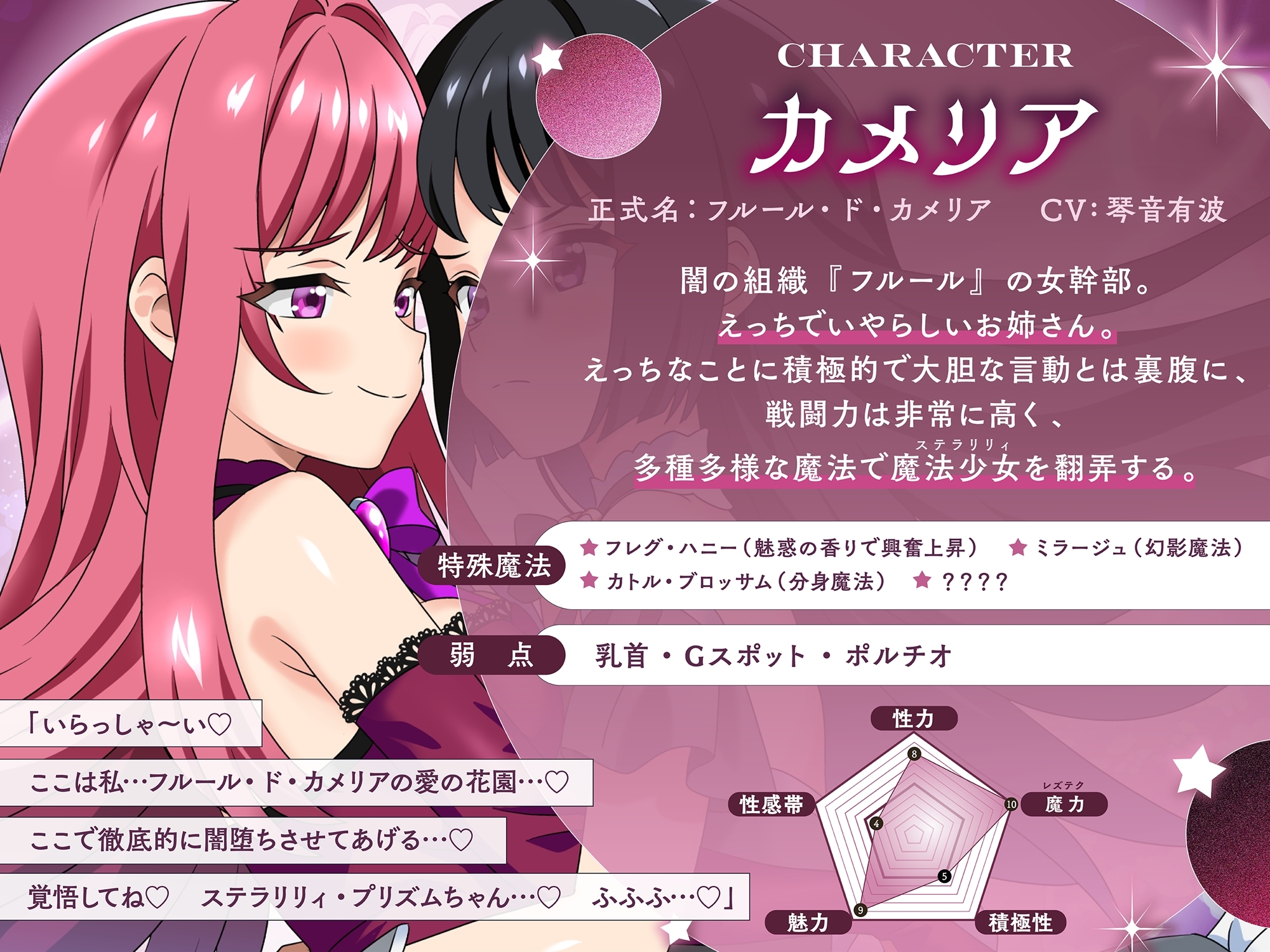 【KU100】魔法少女プリズムvs女幹部カメリア 上級魔法と女の性欲でイかせ合うマジカル・レズえっちバトル！ 画像4