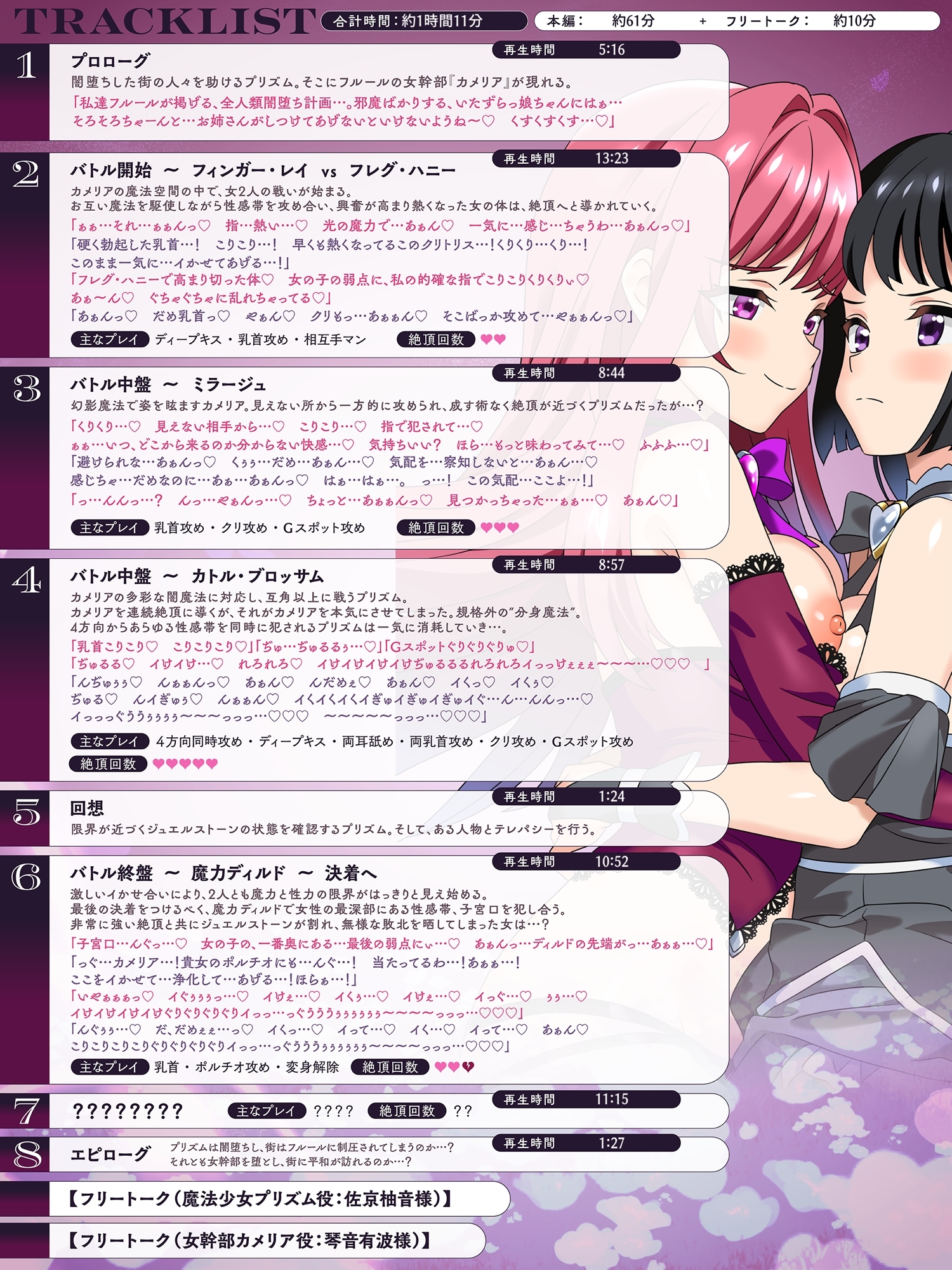 【KU100】魔法少女プリズムvs女幹部カメリア 上級魔法と女の性欲でイかせ合うマジカル・レズえっちバトル！ 画像7