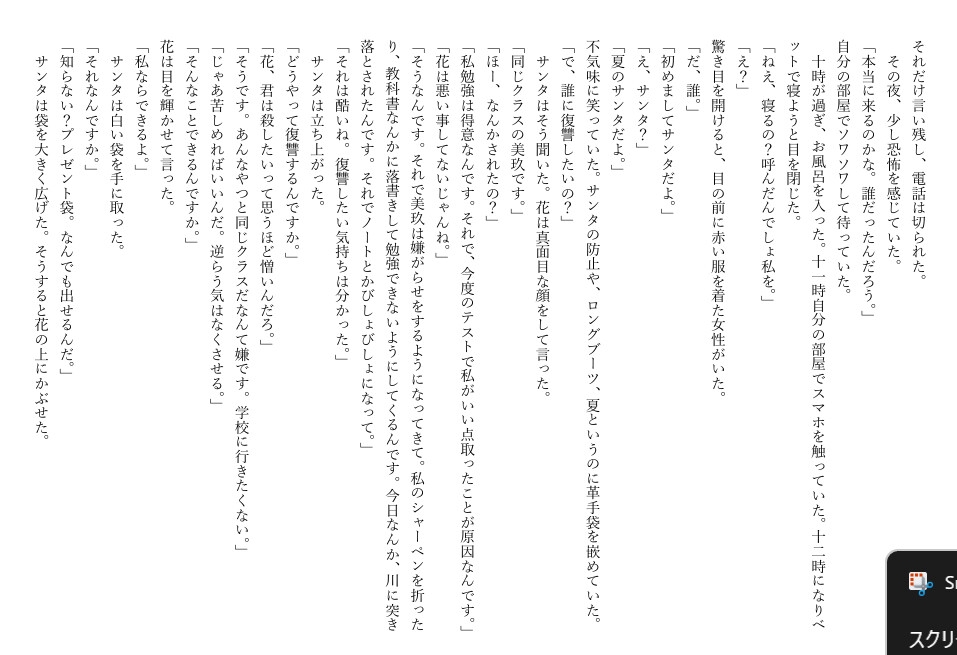 秘密のパーティー クリスマスの夜に