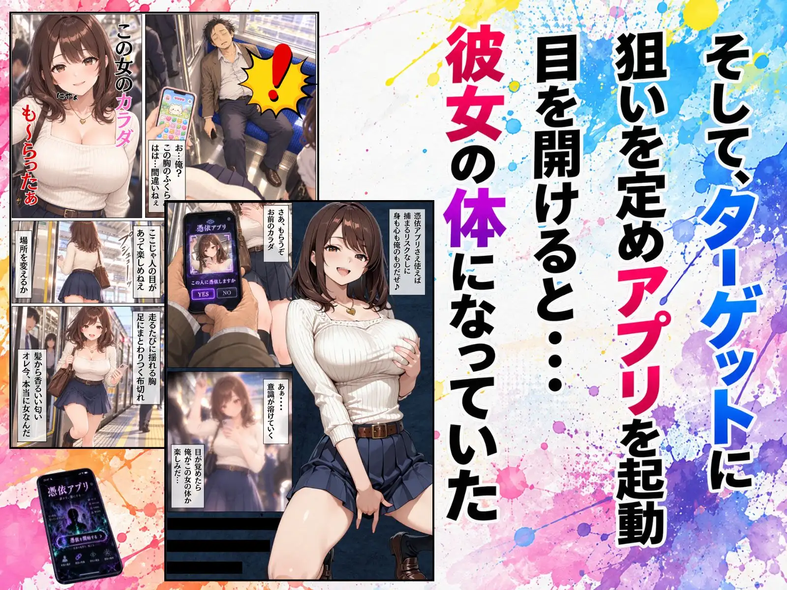 憑依アプリで巨乳のあの子の心も体も手に入れた件 サンプル画像 3