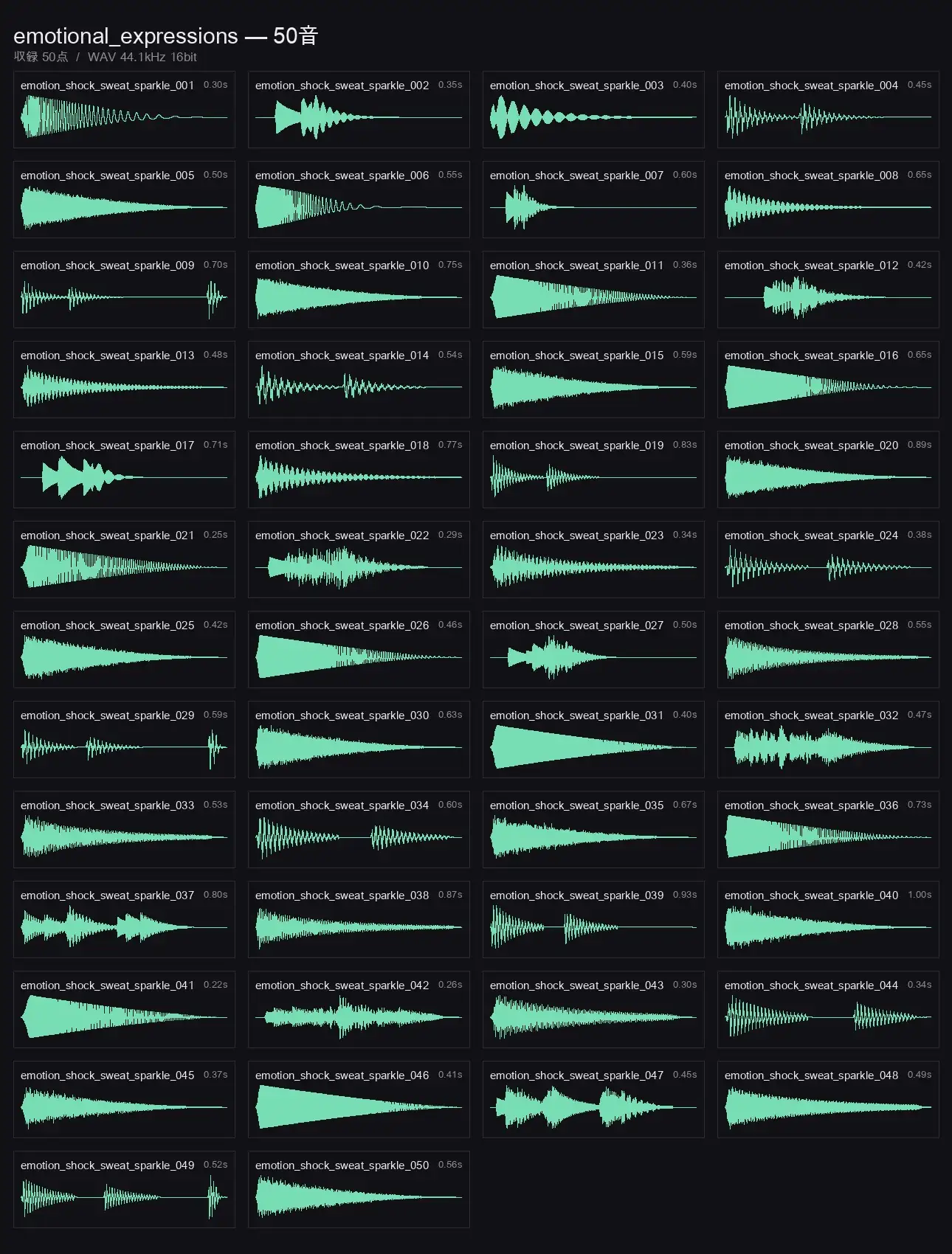 アニメ・コメディ・バラエティ効果音メガパック 250音|コミカル動作・感情表現・クイズ正解・ピコピコハンマー WAV+MP3・商用可 サンプル画像 3