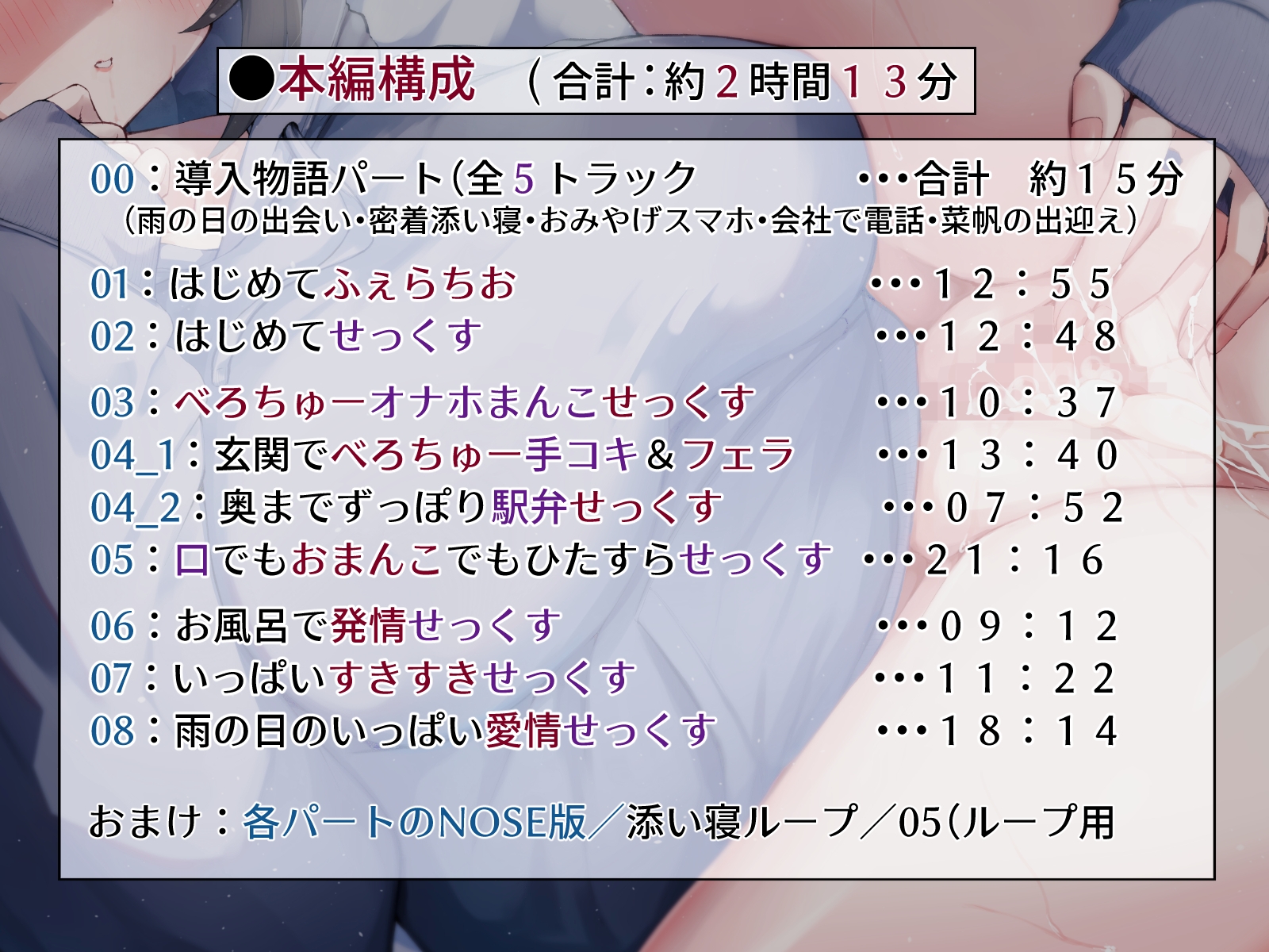 【無声音囁き】拾った家出少女とたっぷりべろちゅーオナホまんこ性活 サンプル画像3