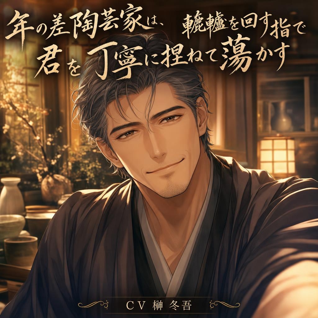 年の差陶芸家は、轆轤を回す指で君を丁寧に捏ねて蕩かす♡〜大人の余裕で丁寧に焼き上げる夜〜【年の差/溺愛/バイノーラル】-1画像
