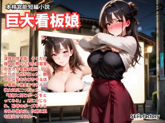 【本格官能短編小説】巨大看板娘 ジャケット画像