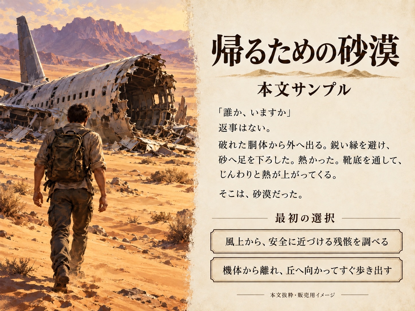 帰るための砂漠 ―選択式サバイバルノベル―