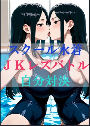 スクール水着JKレズバトル自分対決
