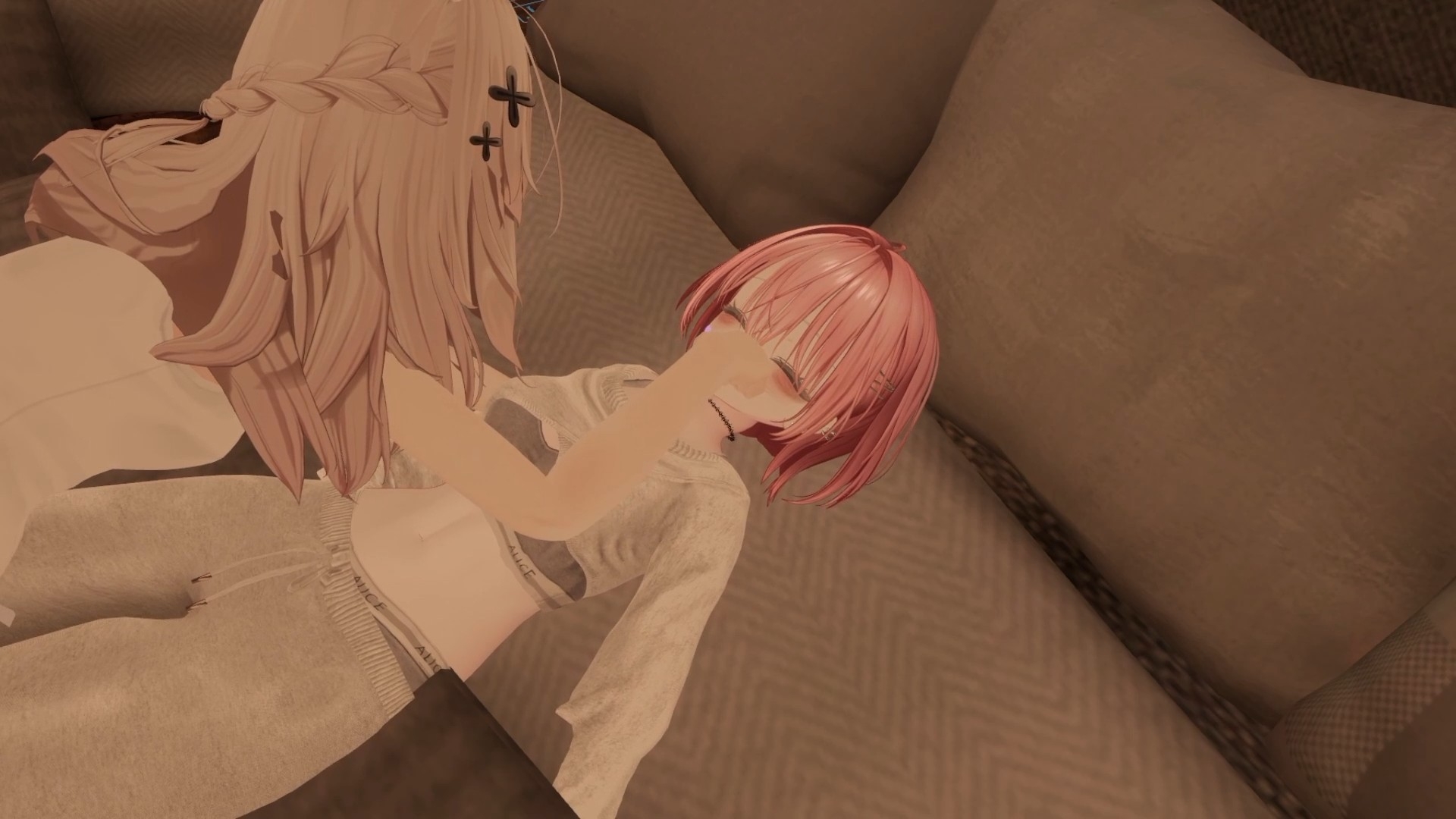 【リアル連動】VRで弄られながら、現実ではディルド挿入♡