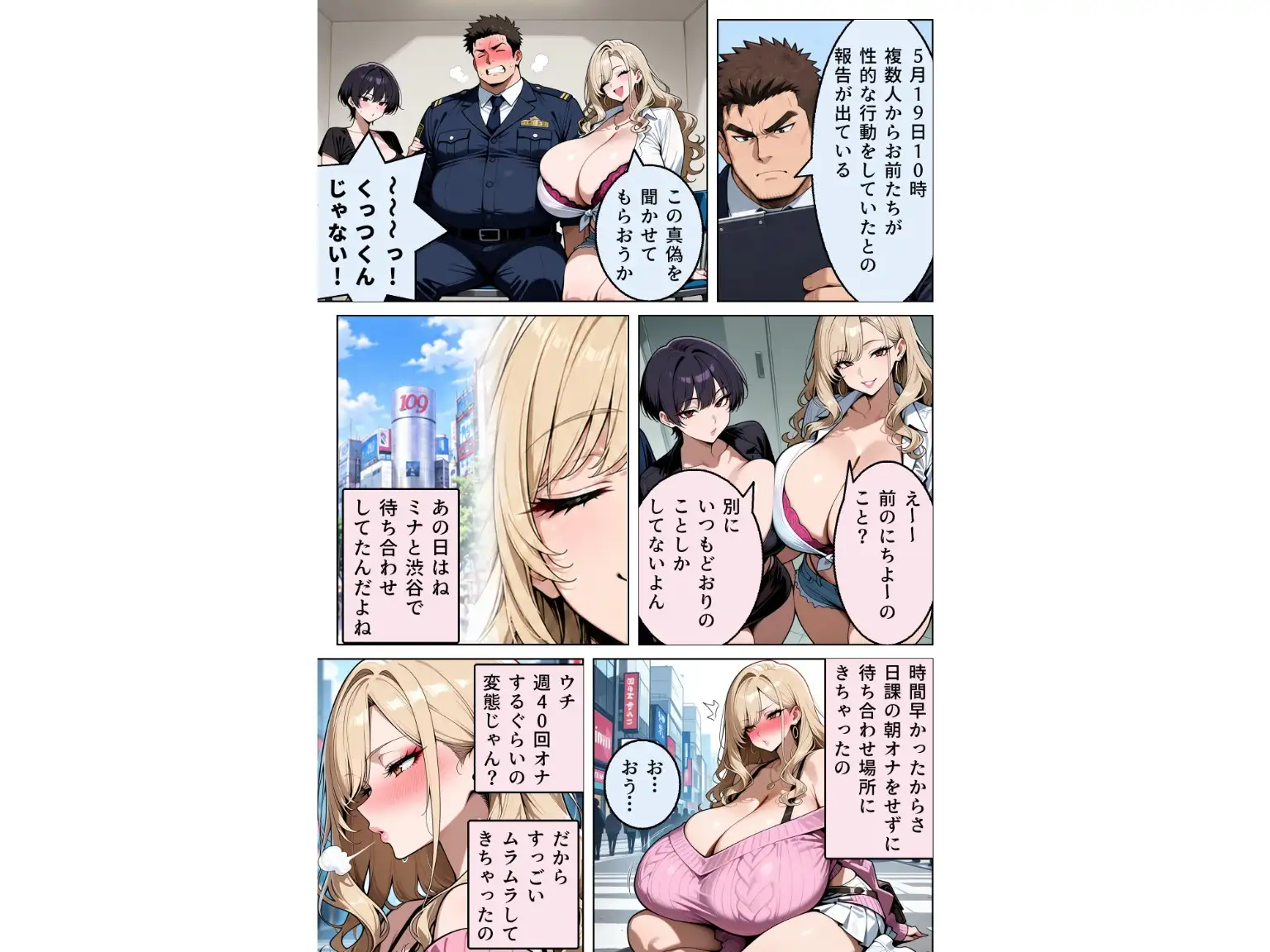 爆乳痴女を取り調べたら、逆に搾り取られた件 サンプル画像 4