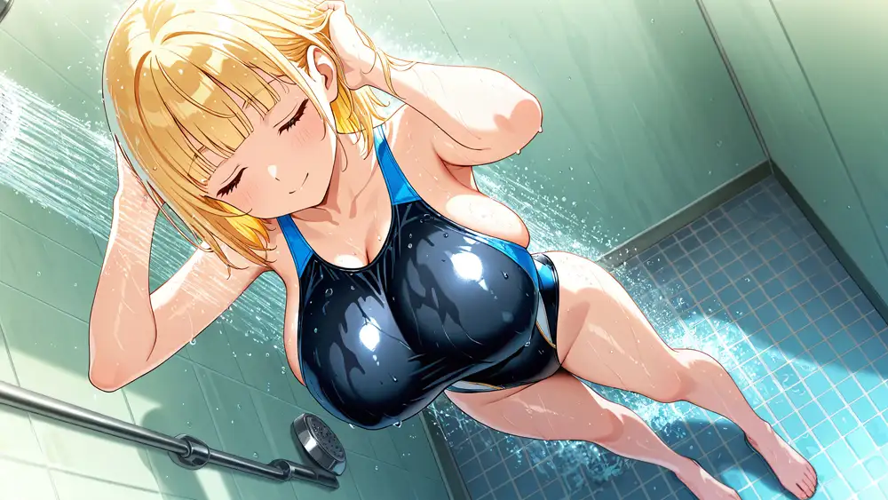 爆乳金紫ツインスイマーが顧問と羞恥濡れ指導【4K】 サンプル画像 2