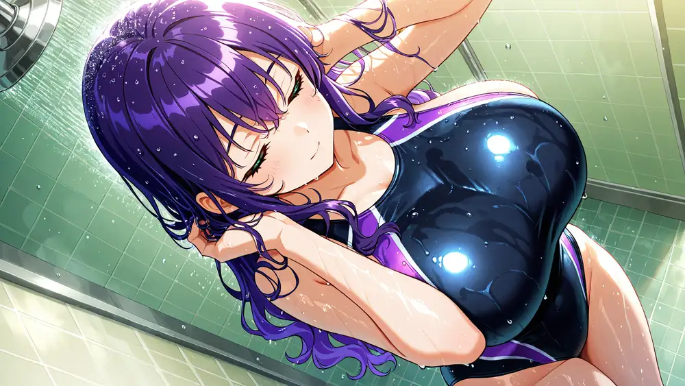 爆乳金紫ツインスイマーが顧問と羞恥濡れ指導【4K】 サンプル画像 3