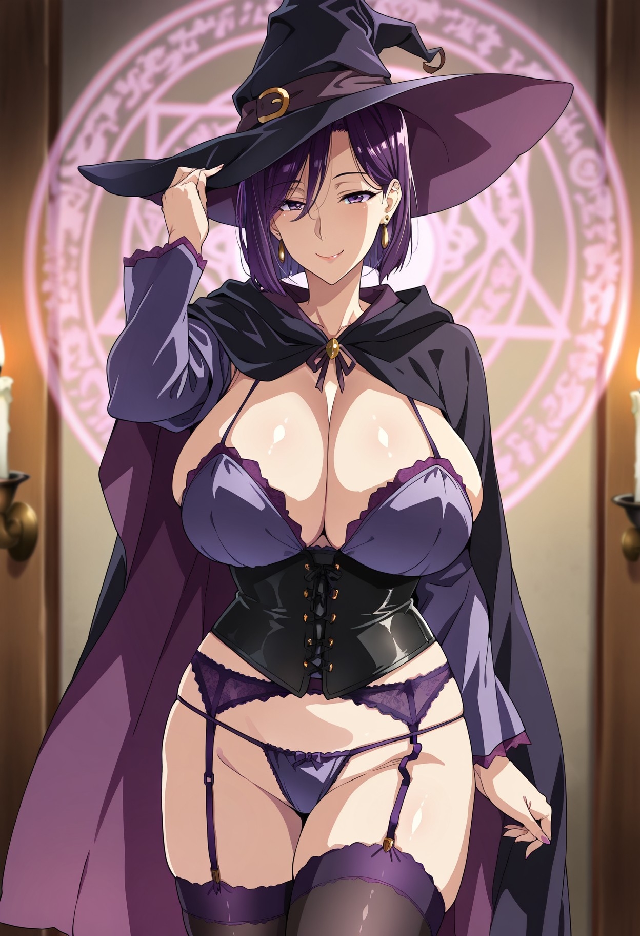 魔女の秘め事 ~紫乃~ 熟れた紫髪お姉さん魔女CG集 2