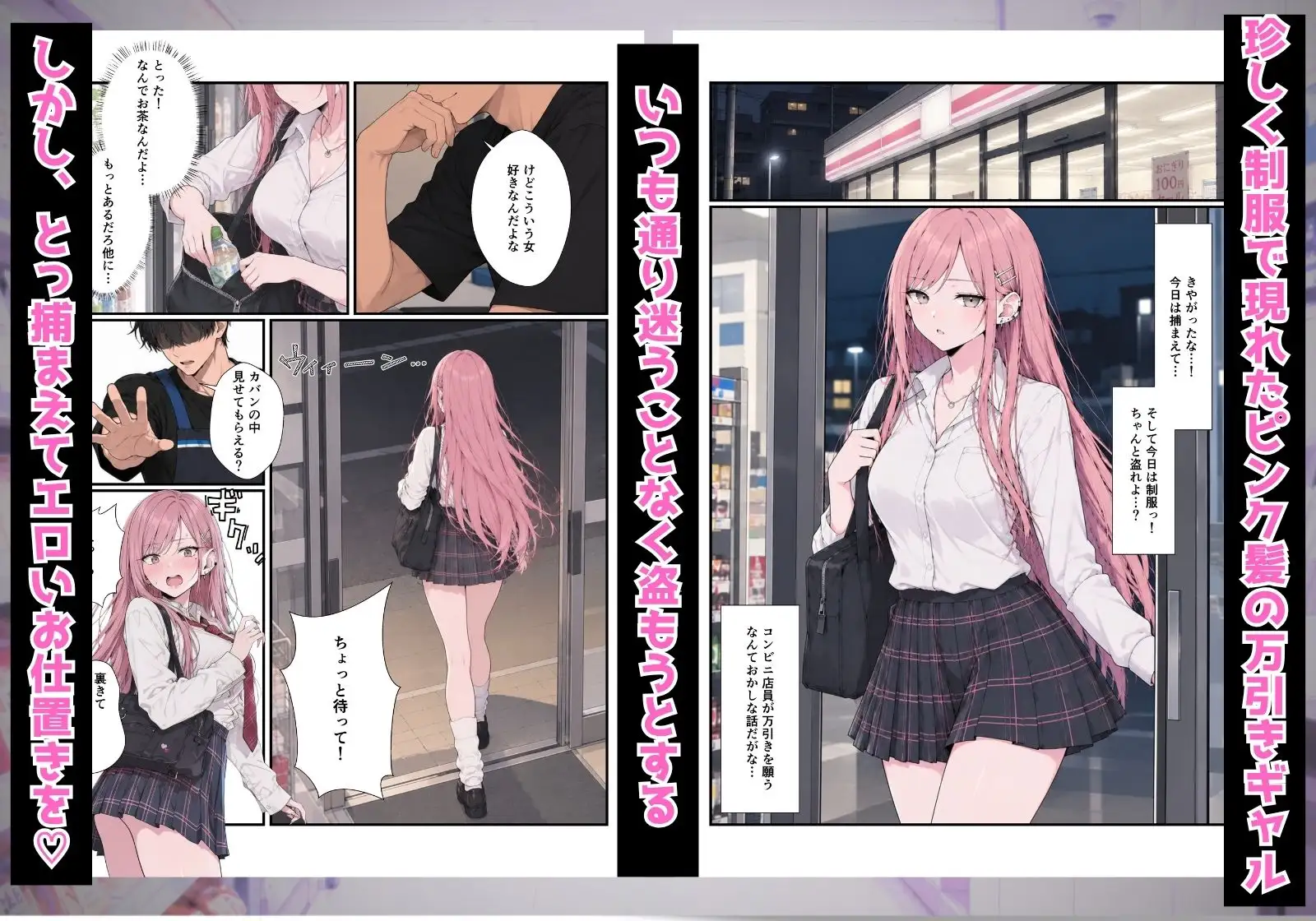 コンビニ店長の俺、万引きギャルに中出し強要したら妊婦にさせちゃった。 サンプル画像 6