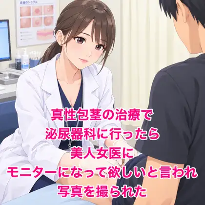 真性包茎の治療で泌尿器科に行ったら、美人女医にモニターになって欲しいと言われ写真を撮られた ジャケット画像