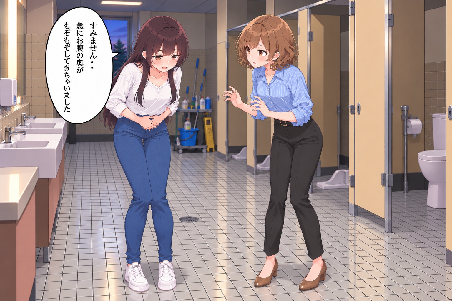 初●学園・森川千紗は大便を我慢できない4 後編のサンプル画像 3