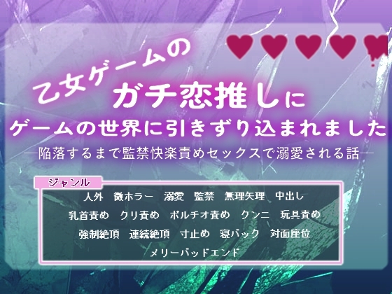 乙女ゲームのガチ恋推しにゲームの世界に引きずり込まれました-陥落するまで監禁快楽責めセックスで溺愛される話ー