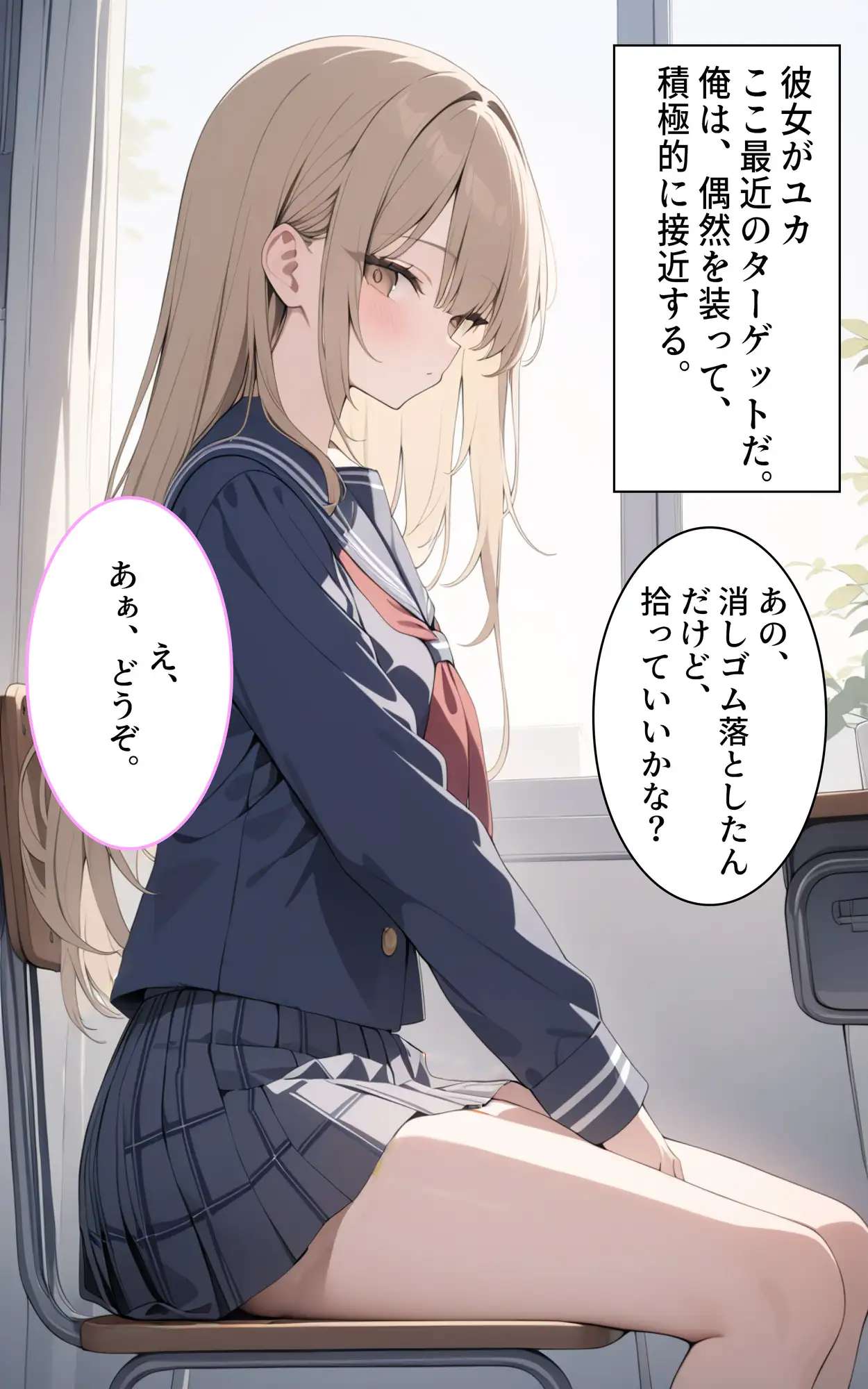 クラスの同級生の女子でオナニーしてる俺はオナニスト サンプル画像 2