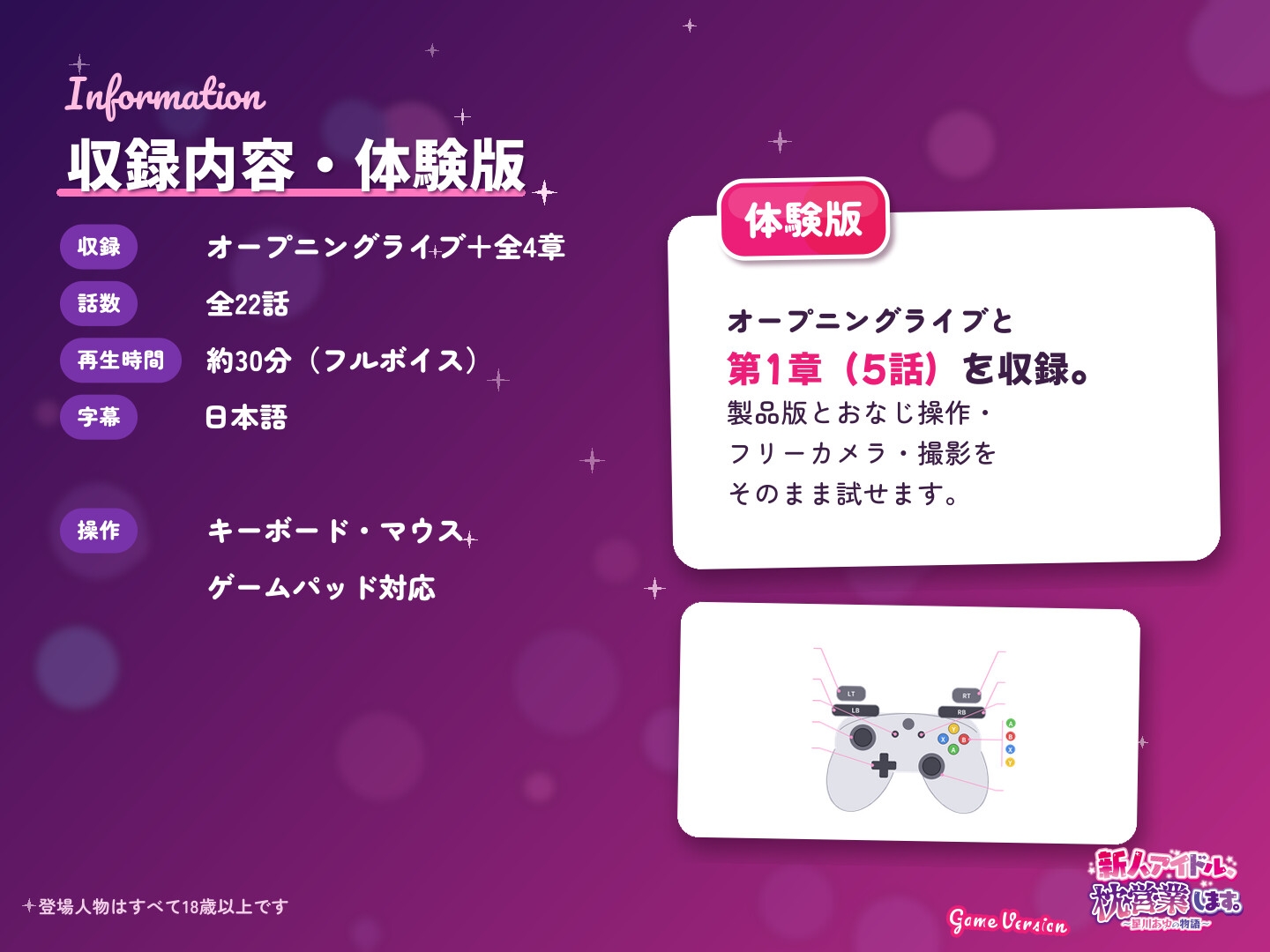 新人アイドル、枕営業します。～星川あゆの物語～ Game Version