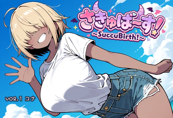 さきゅばーす!vol.1 ユナ編 メカクレ褐色サキュバスとのラブラブな一日